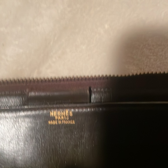 1960’s Hermes Paris Brown Leather Portfolio - Picture 5 of 8
